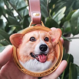 Metal Frame Pet Leather Carving