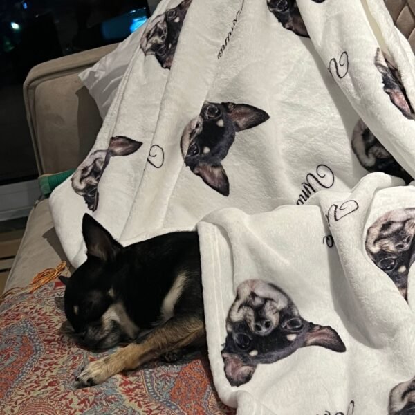 Custom Pet Art Blanket - Image 2